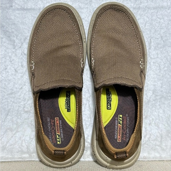 Skechers Mens Brown Proven Renco Slip On Casual Loafer Sneakers Shoes SZ US 10 - Picture 5 of 11